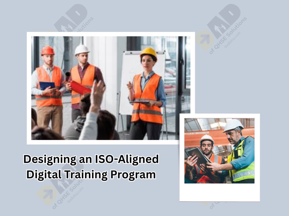Digital workplace safety training aligned with ISO 45001 standards